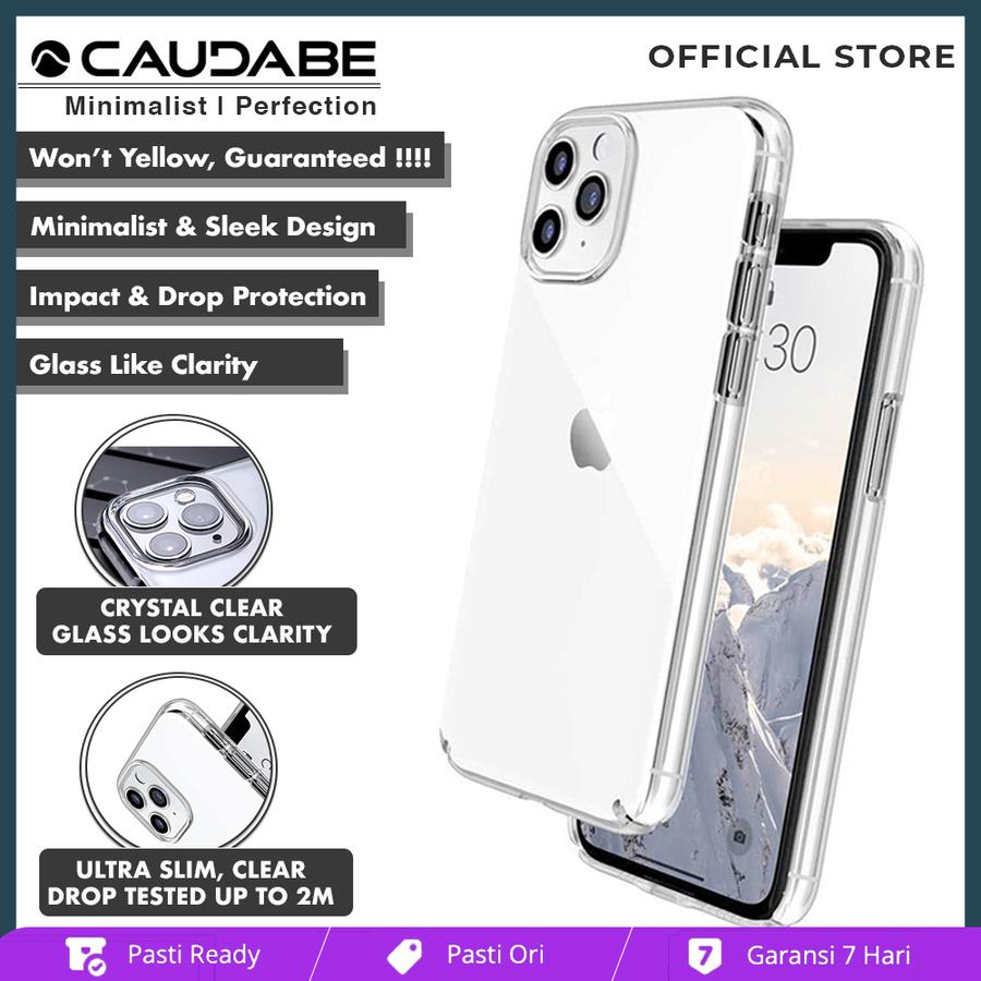 Original Caudabe Lucid Clear Case iPhone 11 Pro Max 11 Pro 11 Casing - iPhone 11 Pro, Clear