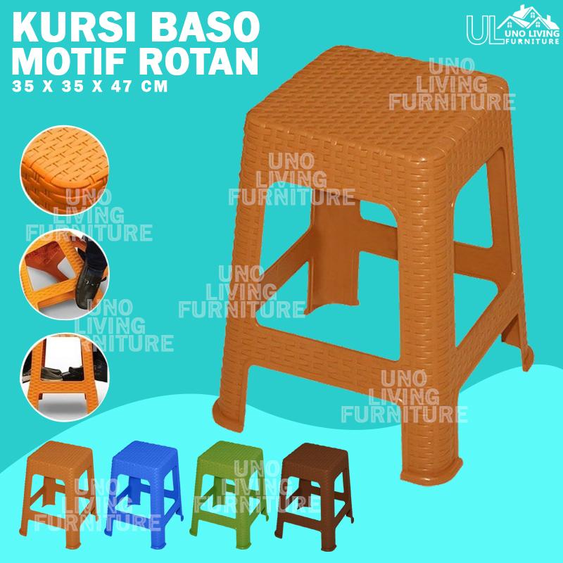 Kursi Plastik Motif Rotan bangku plastik Termurah Olymplast