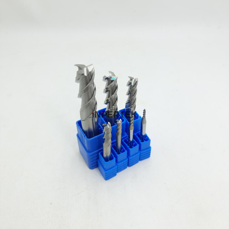 Endmill 16 3F Lexees Endmill Aluminium 16 X 150L HRC45 End mill Carbide 16mm