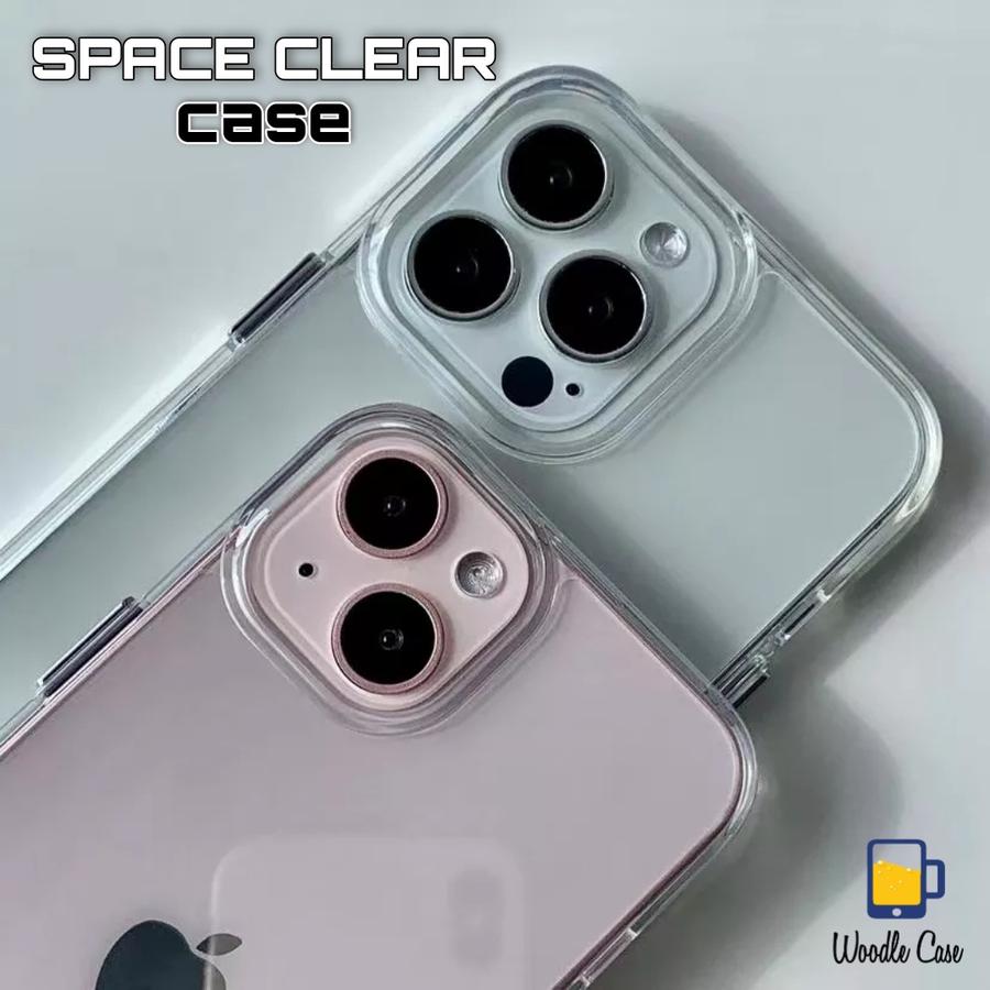 Case iPhone 13 12 Pro Max 13 Pro 12 Mini SPACE CLEAR Casing Anti Crack