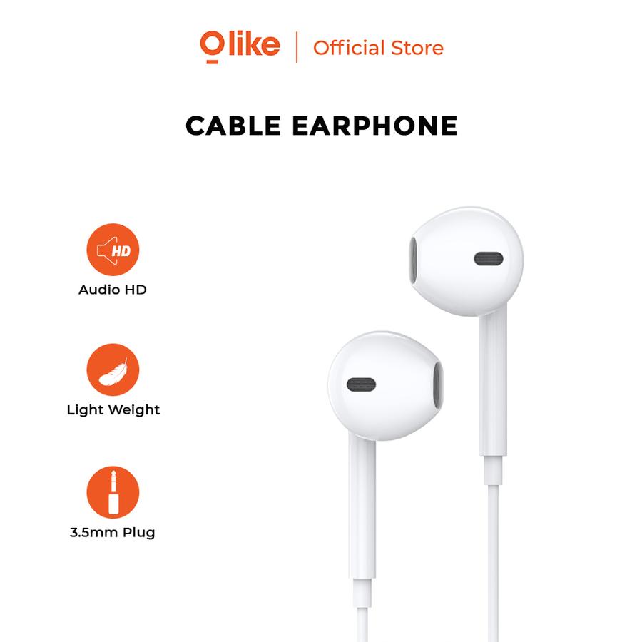 Olike Earphone In Ear Headset Handsfreee Audio HD 3.5mm Plug Y1-K3