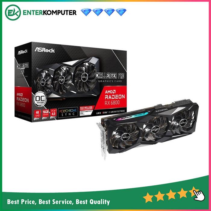 ASRock Radeon RX 6800 16GB DDR6 - Challenger Pro 16G OC - Enterkomputer ...