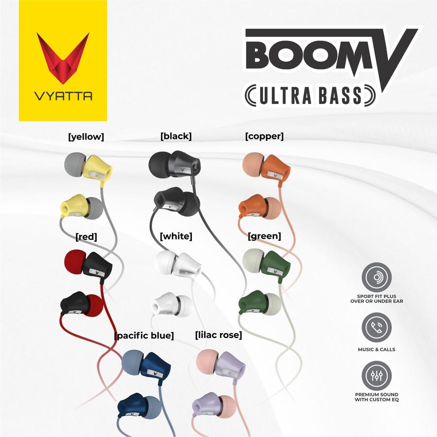 VYATTA BOOM V Earphone / Headset / Handsfree - Ultra Bass
