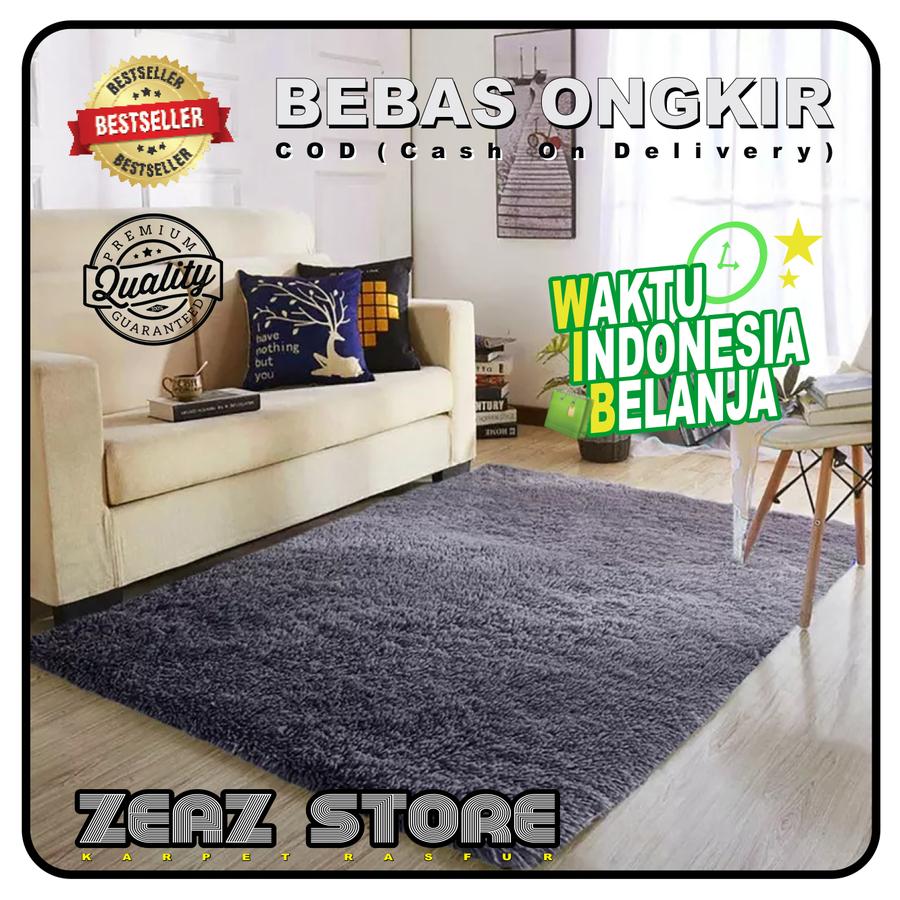 karpet bulu rasfur karpet lantai 100x150x2,5cm