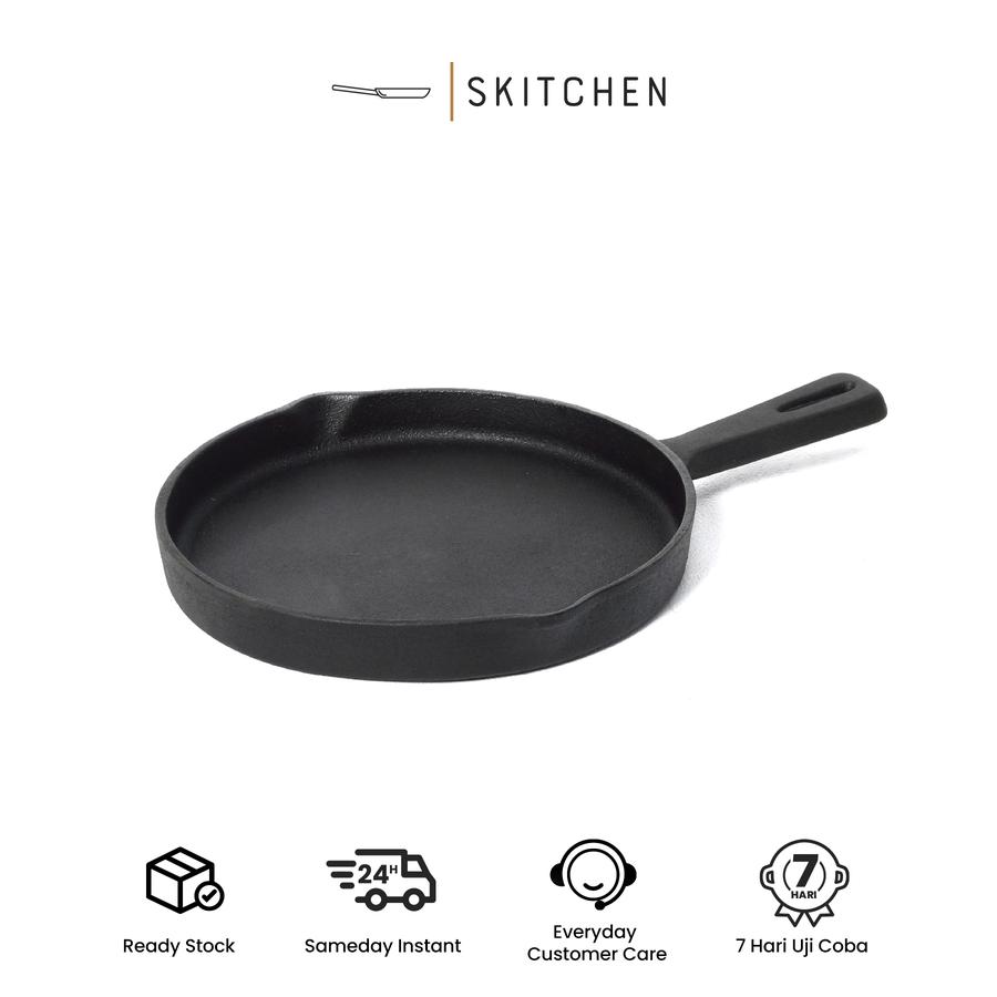 Stockholm Skillet (LARGE) by SKITCHEN (Dia: 25 cm) /Cast Iron/Wajan