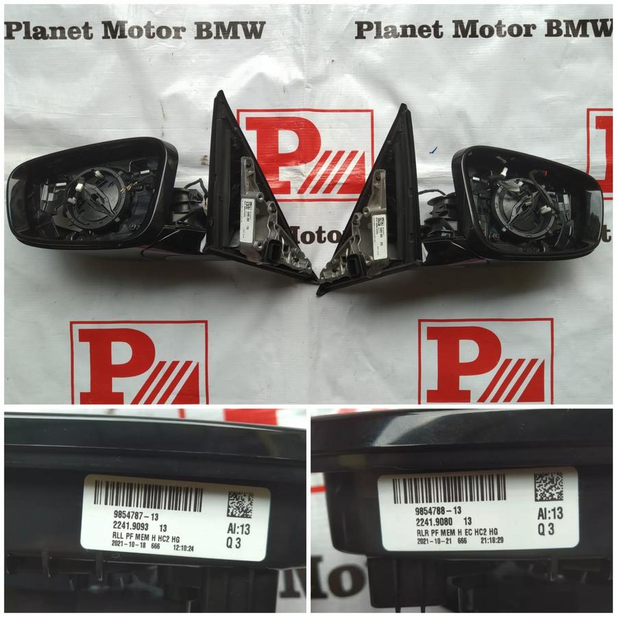 Planet Motor BMW Spion Mobil BMW G20 Original Retract Fungsi Hidup Part Number 51 16 9 854 787 & 51 16 9 854 788 Al 13 Q3