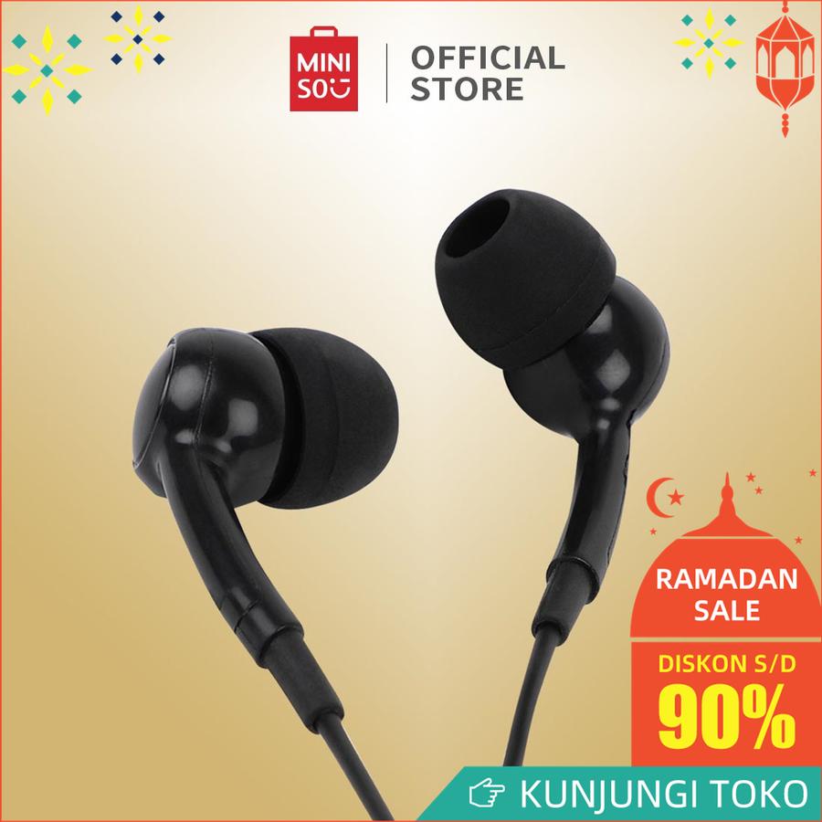 MINISO Earphone Headset Earbud Headphone In-Ear Mic Mikrofon Seri Buah