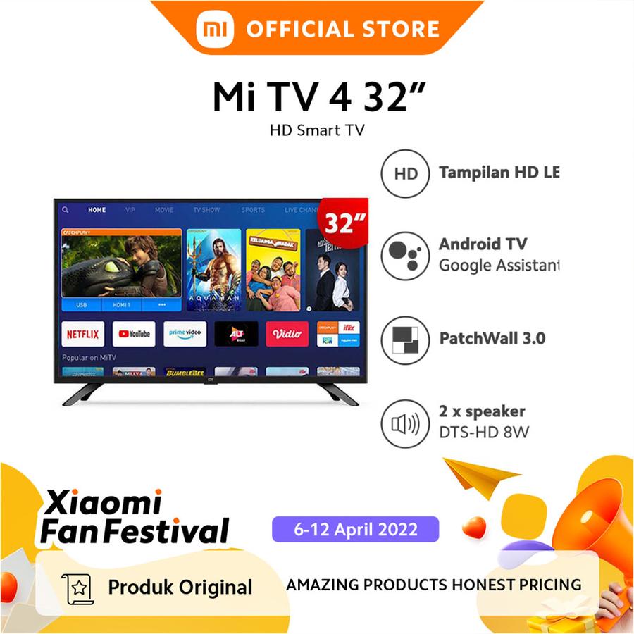 Mi TV 4 32 inch HD LED Smart TV Patchwall OS 3