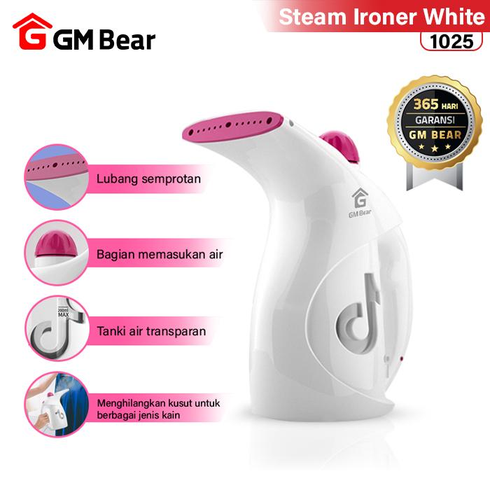 GM Bear Setrika Uap 1025-Steam Ironer White PHYOPUS