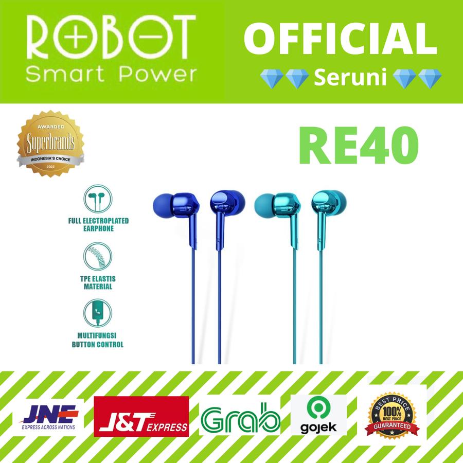 (SERUNI) HEADSET WIRED ROBOT RE40 DEEP BASS HIGH-DEFINITION