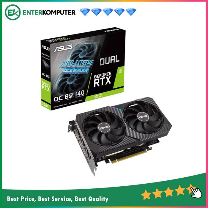 Asus GeForce RTX 3060 8GB GDDR6 Dual OC Edition Enterkomputer