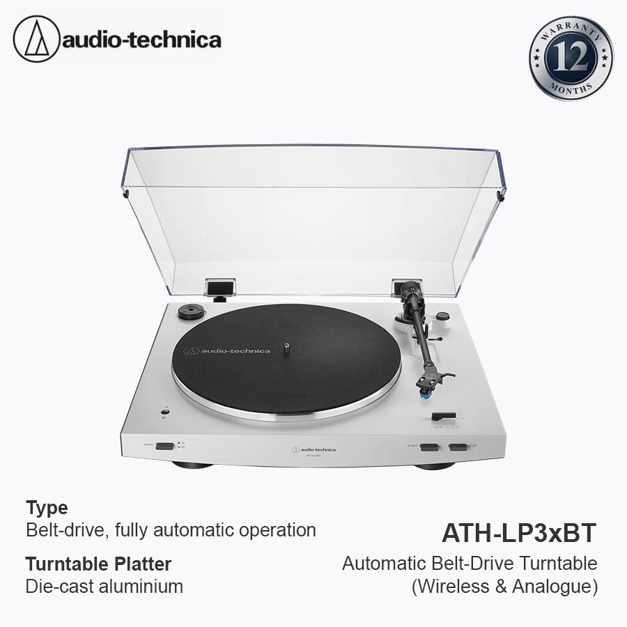 Audio-Technica AT-LP3XBT Automatic Belt-Drive Turntable - Putih