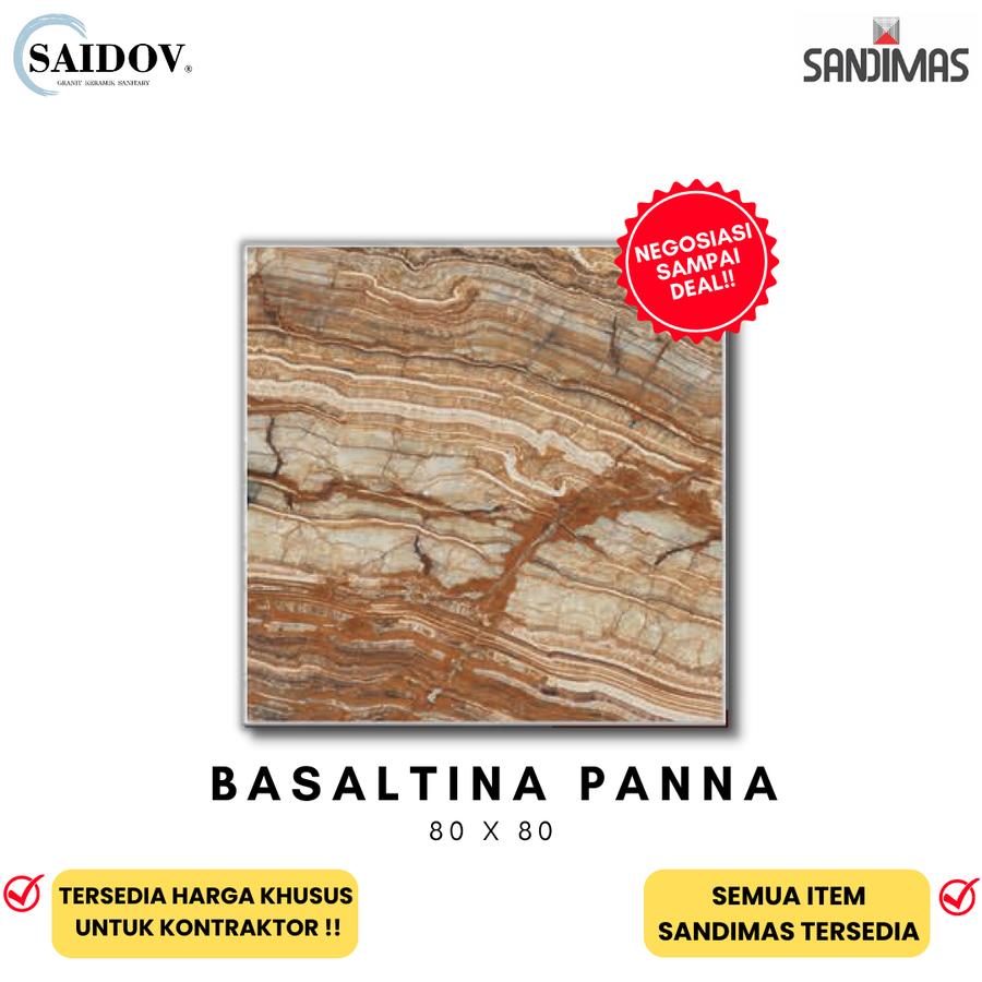 Granit Sandimas Basaltina Panna 80x80