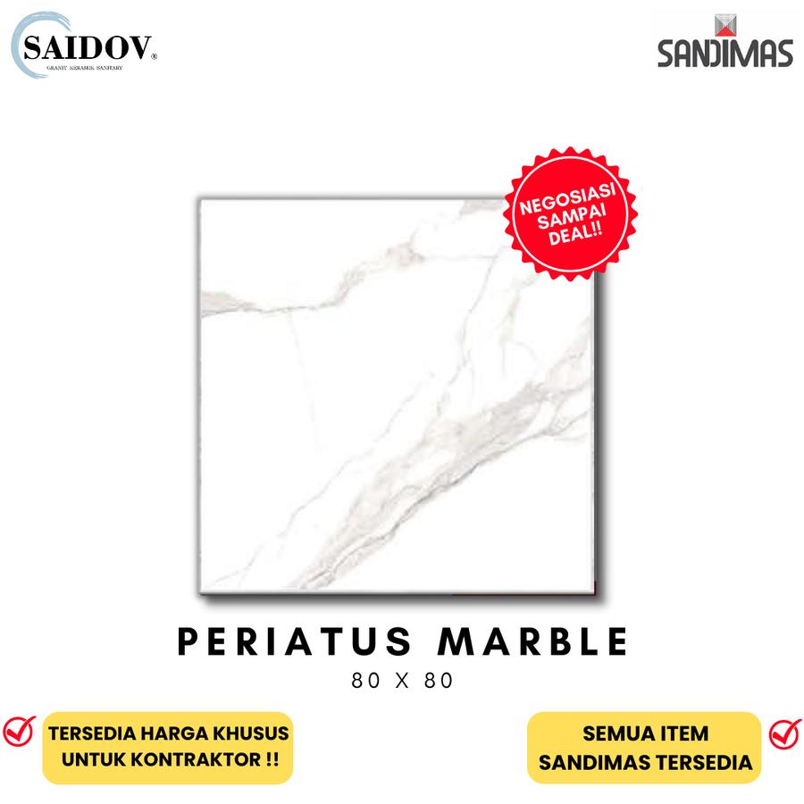Granit Sandimas Periatus Marble 80x80