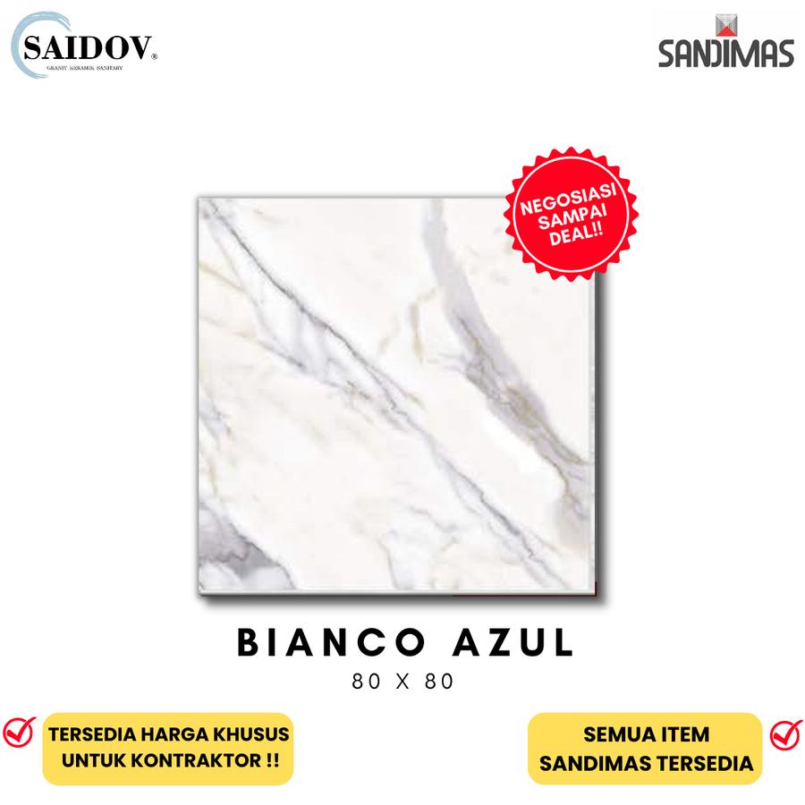 Granit Sandimas Bianco Azul 80x80