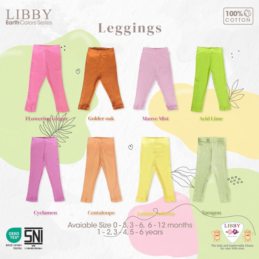 LIBBY Earth Colour Legging Anak 0-6 Tahun (1pcs)
