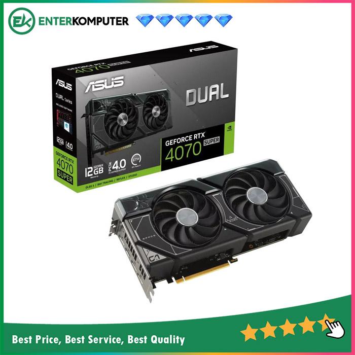 Asus GeForce RTX 4070 SUPER 12GB GDDR6X - Dual - Enterkomputer