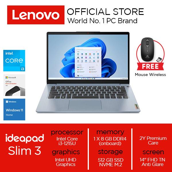 Gambar laptop LENOVO Ideapad Slim 3 14IAU7.