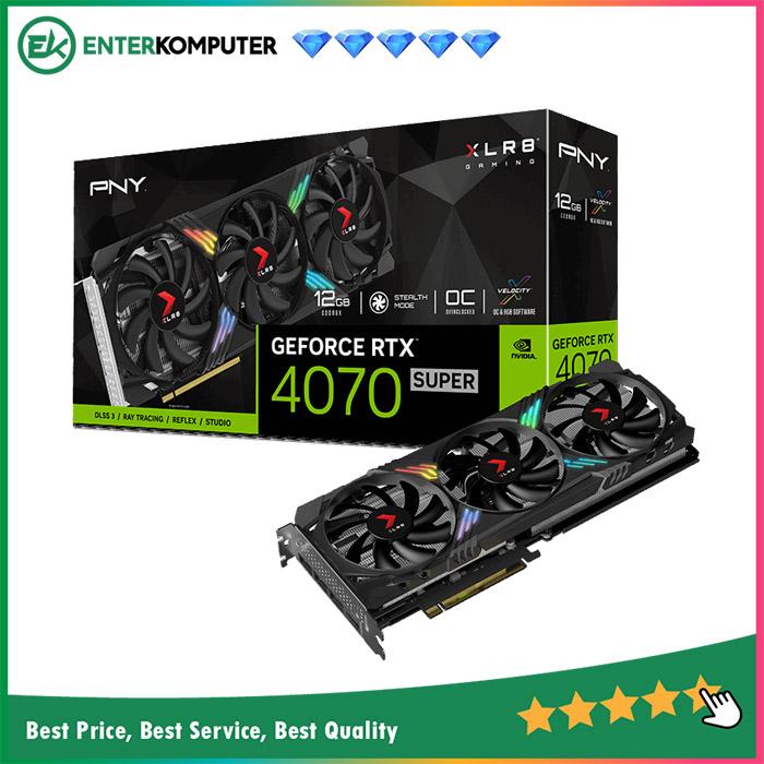 PNY GeForce RTX 4070 SUPER 12GB GDDR6X XLR8 Gaming VERTO EPIC-X