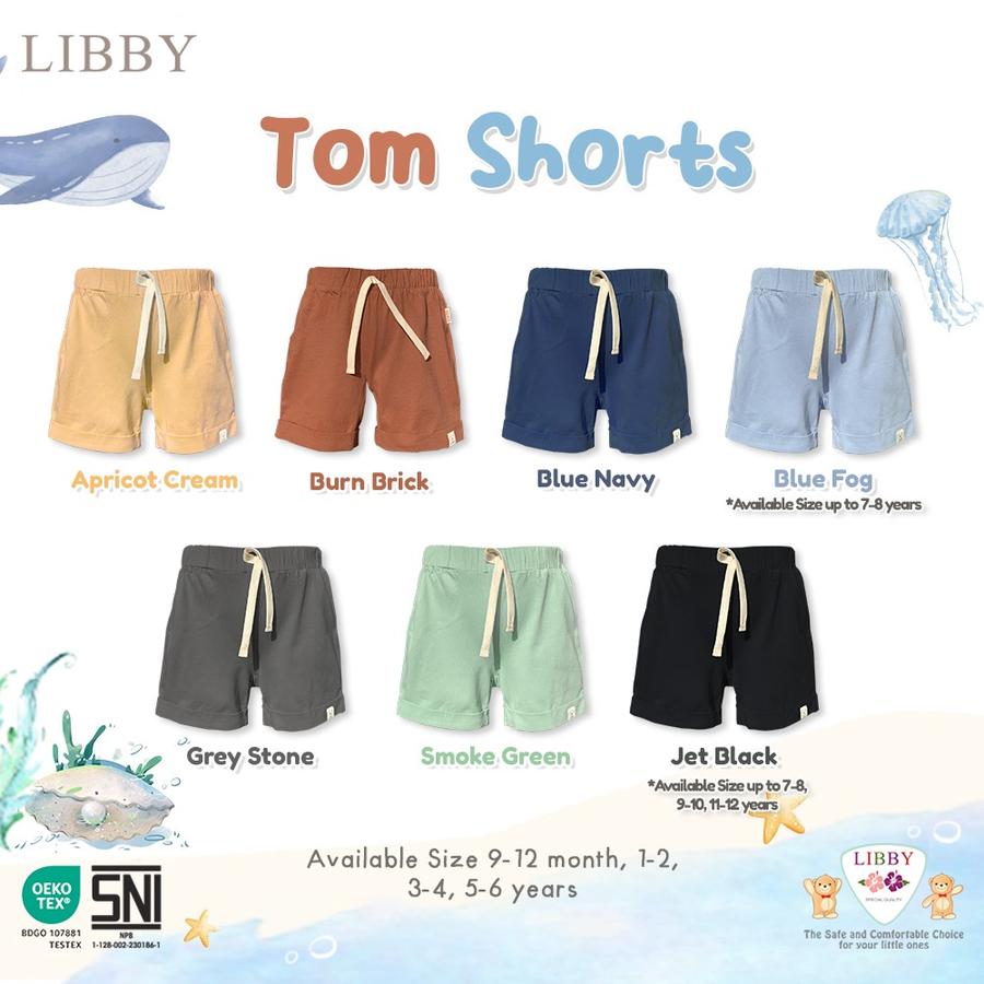 LIBBY Earth Color Celana Tom Short Cotton Boy (1PCS /Pack)