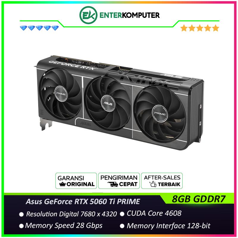 Asus GeForce RTX 5060 Ti 8GB GDDR7 PRIME Enterkomputer Toko