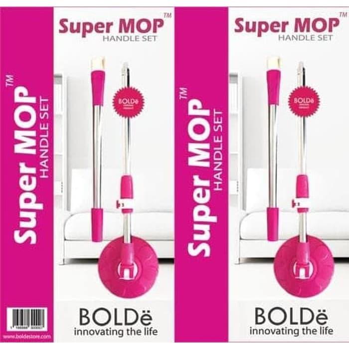 BOLDE handle set - gagang - tongkat dan kepala SUPER MOP ori