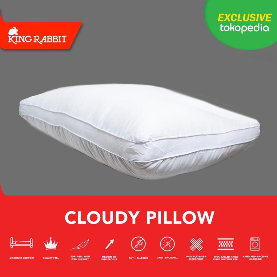 King Rabbit Premium Nanofiber Cloudy Pillow 50X70 cm ( Bantal Kepala )