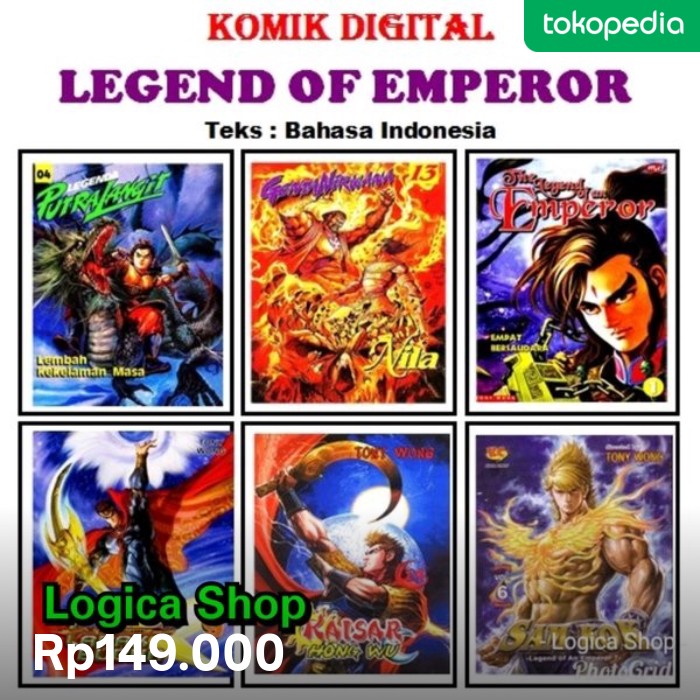 Komik Digital Legend Of Emperor Lengkap Tony Wong Terbaru Rp149.000