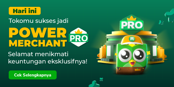 Tokomu berhasil upgrade ke Power Merchant Pro!